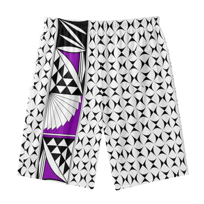 Southwest Sunrise in Purple Beach Shorts