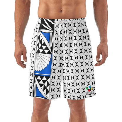 Southwest Sunrise in Blue Beach Shorts