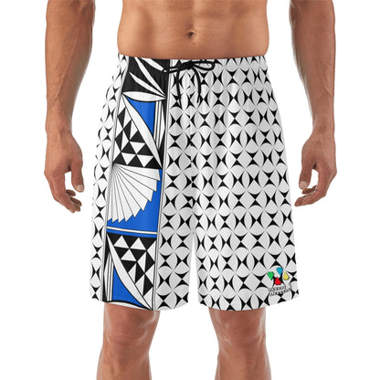 Southwest Sunrise in Blue Beach Shorts