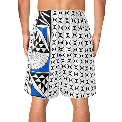 Southwest Sunrise in Blue Beach Shorts
