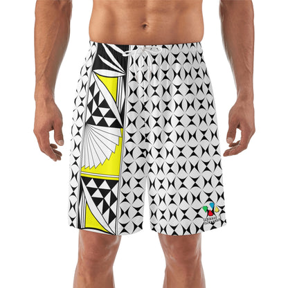 Southwest Sunrise in Yellow Beach Shorts