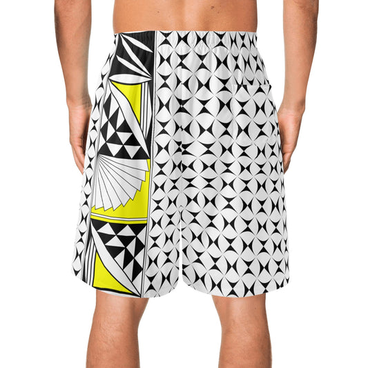 Southwest Sunrise in Yellow Beach Shorts