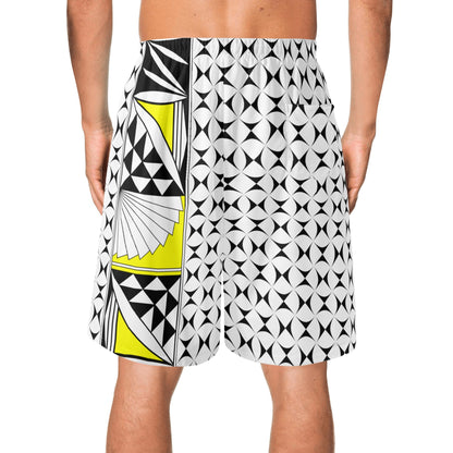 Southwest Sunrise in Yellow Beach Shorts