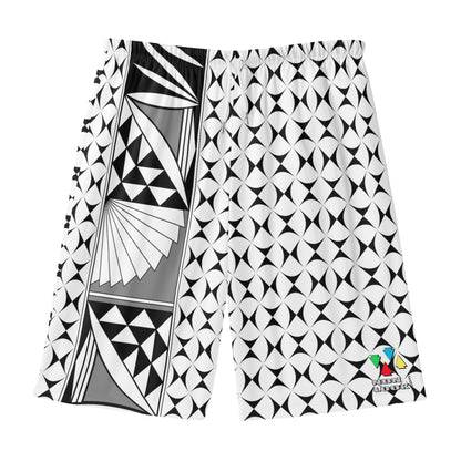 Southwest Sunrise in Gray Beach Shorts