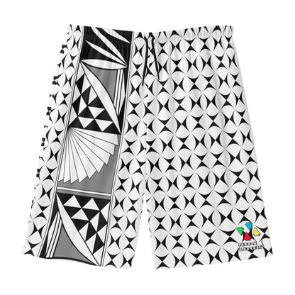 Southwest Sunrise in Gray Beach Shorts