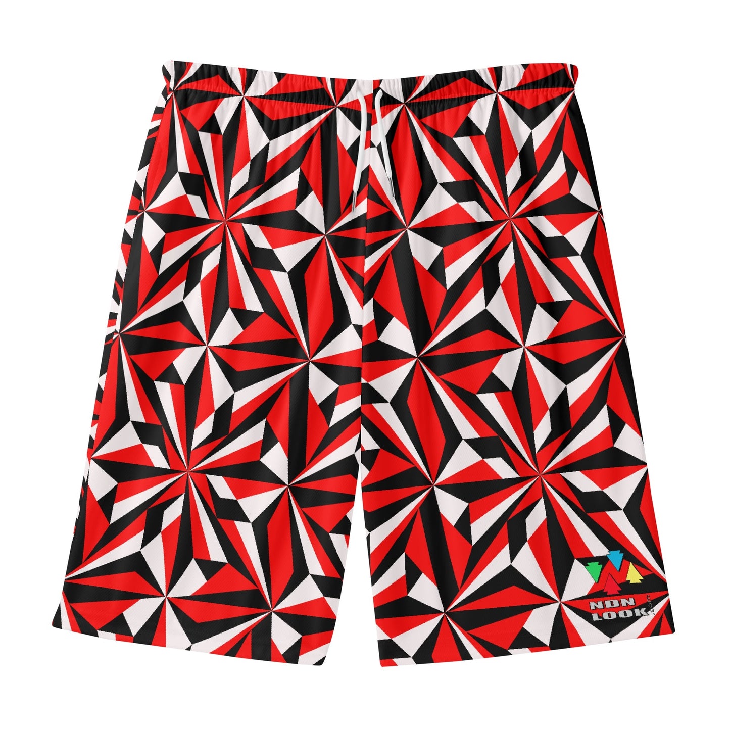 Desert Flowers in Red Beach Shorts