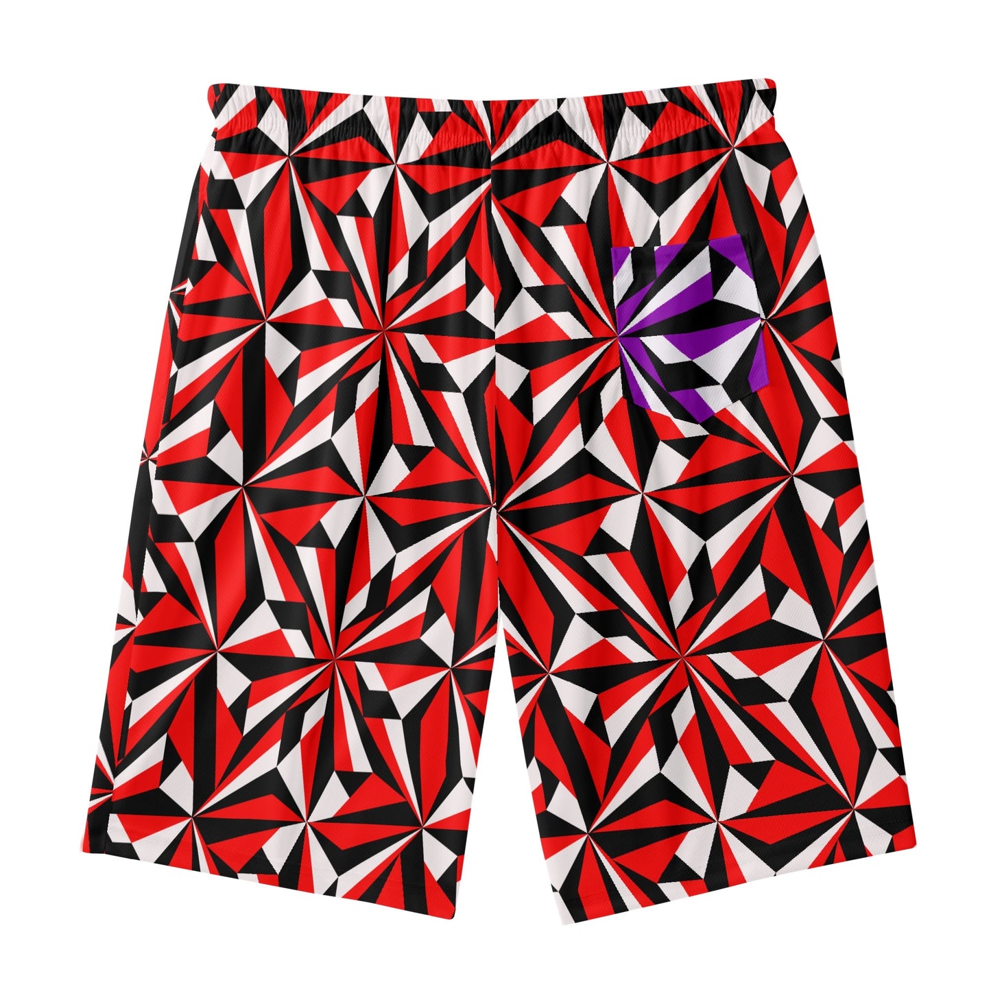 Desert Flowers in Red Beach Shorts