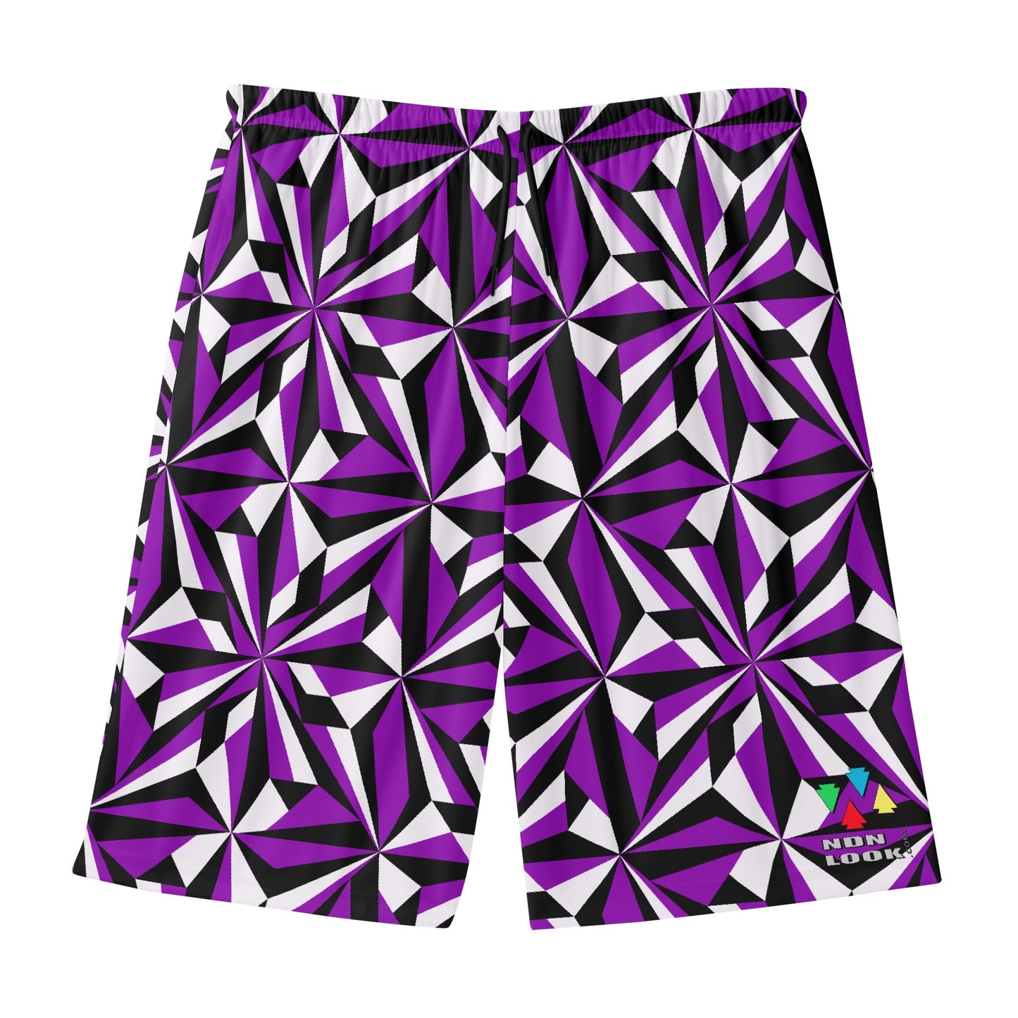 Desert Flowers in Purple Beach Shorts