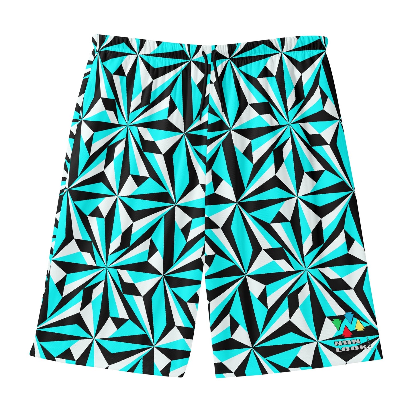 Desert Flowers in Turquoise Beach Shorts