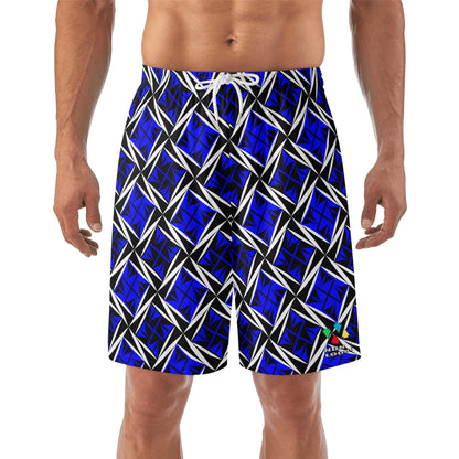 Sacred Winds in Blue Beach Shorts