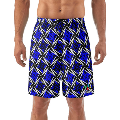 Sacred Winds in Blue Beach Shorts