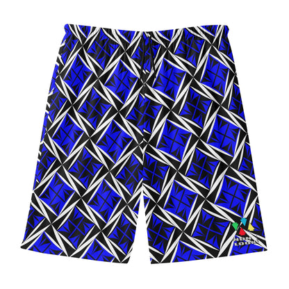 Sacred Winds in Blue Beach Shorts