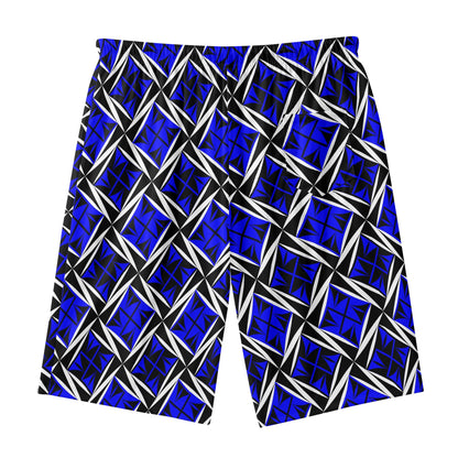 Sacred Winds in Blue Beach Shorts