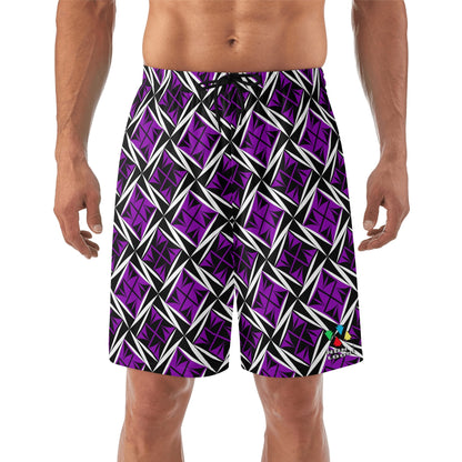 Sacred Winds in Purple Beach Shorts