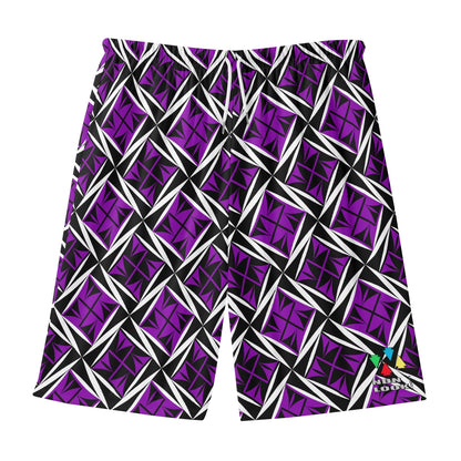 Sacred Winds in Purple Beach Shorts