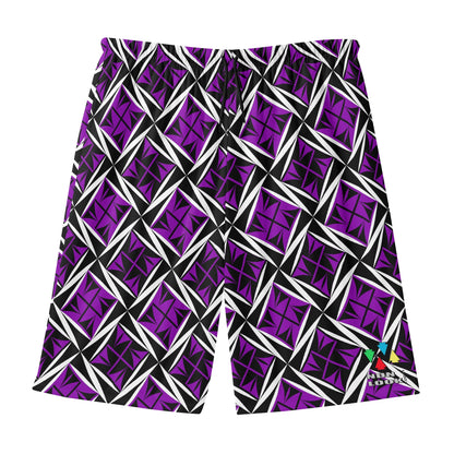 Sacred Winds in Purple Beach Shorts