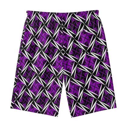 Sacred Winds in Purple Beach Shorts