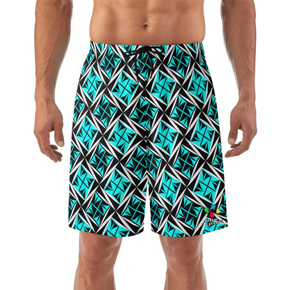 Sacred Winds in Turquoise Beach Shorts
