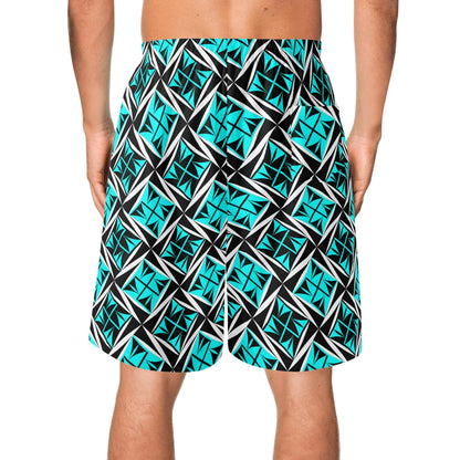 Sacred Winds in Turquoise Beach Shorts