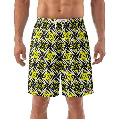 Sacred Winds in Yellow Beach Shorts
