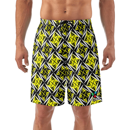 Sacred Winds in Yellow Beach Shorts