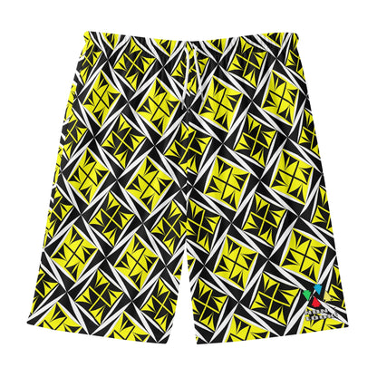 Sacred Winds in Yellow Beach Shorts