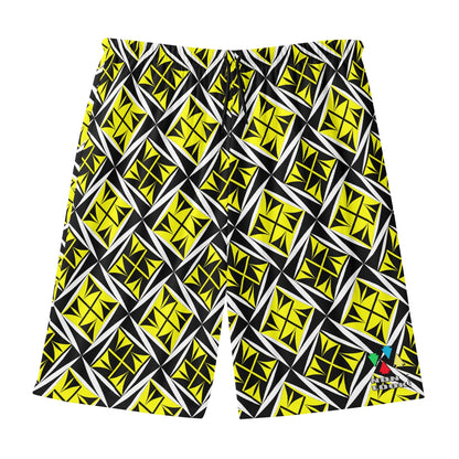 Sacred Winds in Yellow Beach Shorts