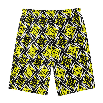 Sacred Winds in Yellow Beach Shorts