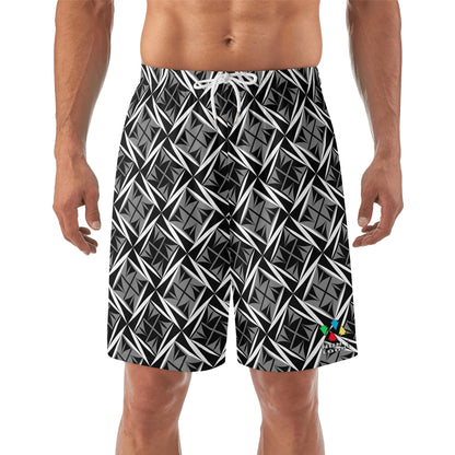 Sacred Winds in Gray Beach Shorts