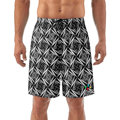 Sacred Winds in Gray Beach Shorts