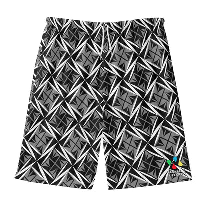 Sacred Winds in Gray Beach Shorts