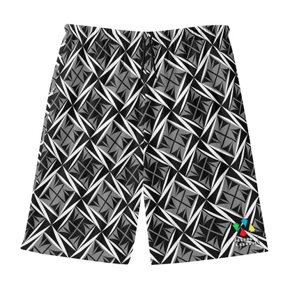 Sacred Winds in Gray Beach Shorts