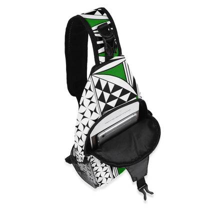 Southwest Sunrise in Green Crossbody Bag