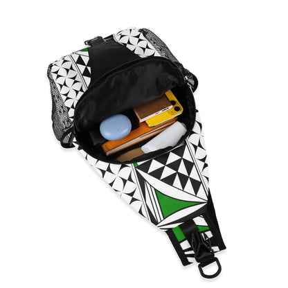 Southwest Sunrise in Green Crossbody Bag