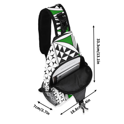 Southwest Sunrise in Green Crossbody Bag