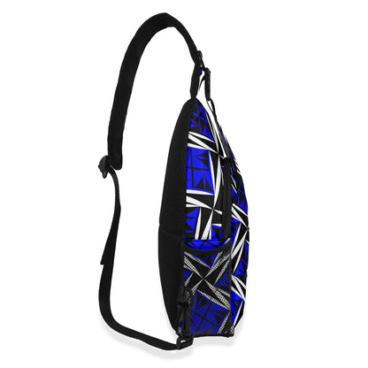 Sacred Winds in Blue Crossbody Bag