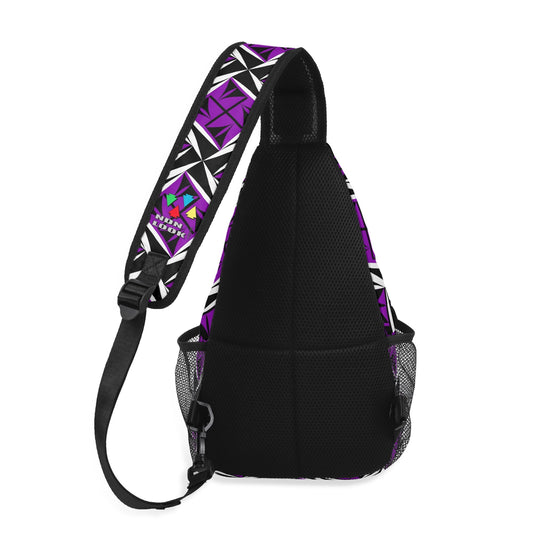 Sacred Winds in Purple Crossbody Bag