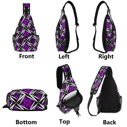 Sacred Winds in Purple Crossbody Bag