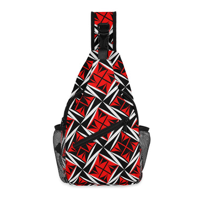 Sacred Winds in Red Crossbody Bag