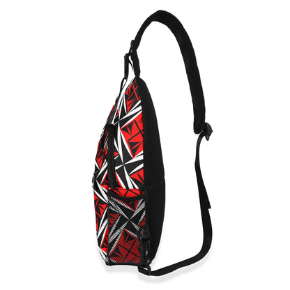 Sacred Winds in Red Crossbody Bag