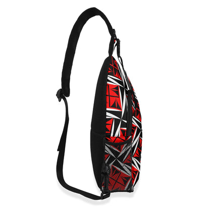 Sacred Winds in Red Crossbody Bag