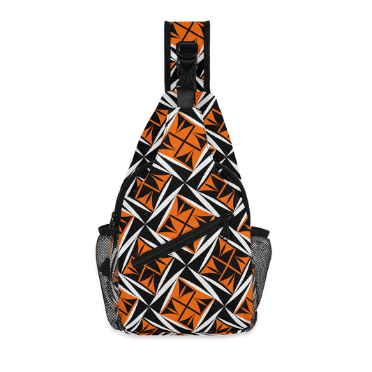 Sacred Winds in Orange Crossbody Bag