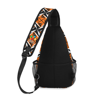 Sacred Winds in Orange Crossbody Bag