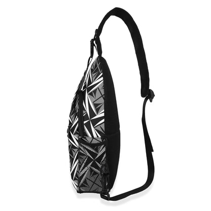 Sacred Winds in Gray Crossbody Bag