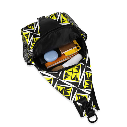 Sacred Winds in Yellow Crossbody Bag