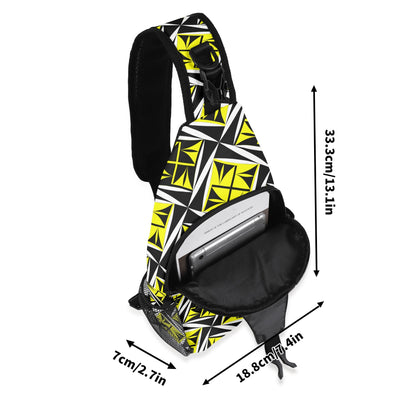 Sacred Winds in Yellow Crossbody Bag