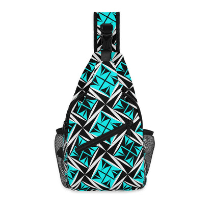 Sacred Winds in Turquoise Crossbody Bag
