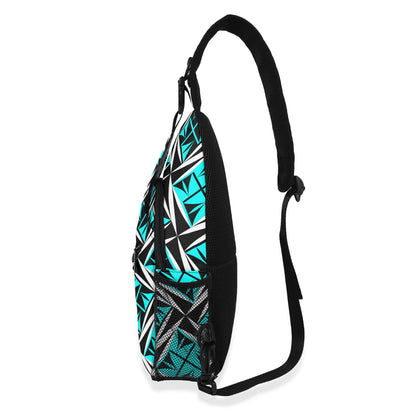 Sacred Winds in Turquoise Crossbody Bag