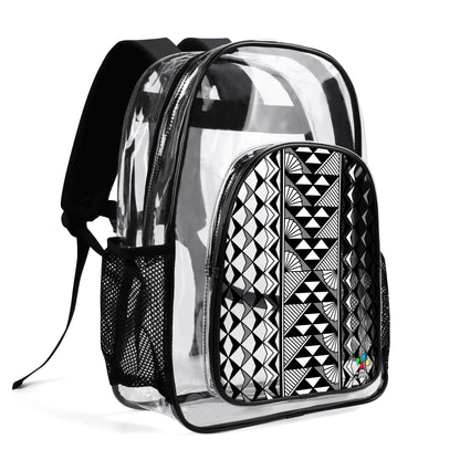 Sun and Rain in Gray Transparent Backpack