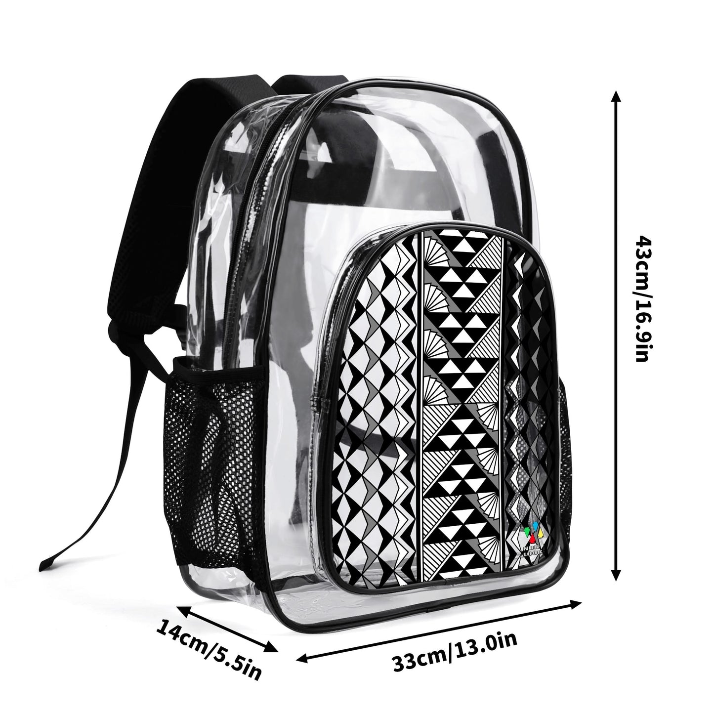 Sun and Rain in Gray Transparent Backpack